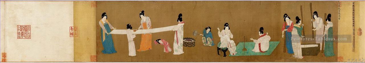 La pratique et le travail Zhang Xuan chinois traditionnel Peintures à l'huile